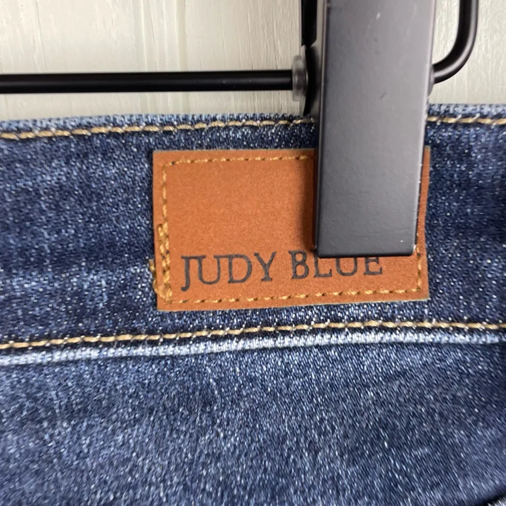 Judy Blue Jeans Boyfriend Fit Women's Size 11/30 Distressed Denim Bleach Splash - Image 11