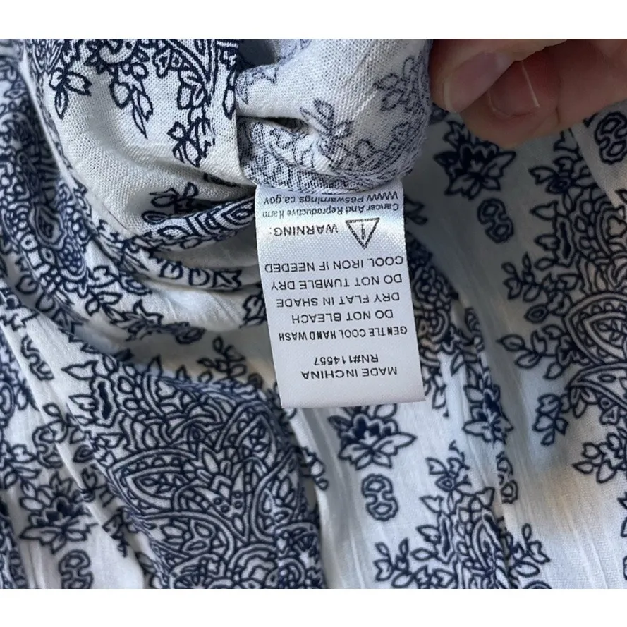 thml anthropologie top embroidered Boho Relaxed Fit Costal Summer Peasant Hippie - Image 7