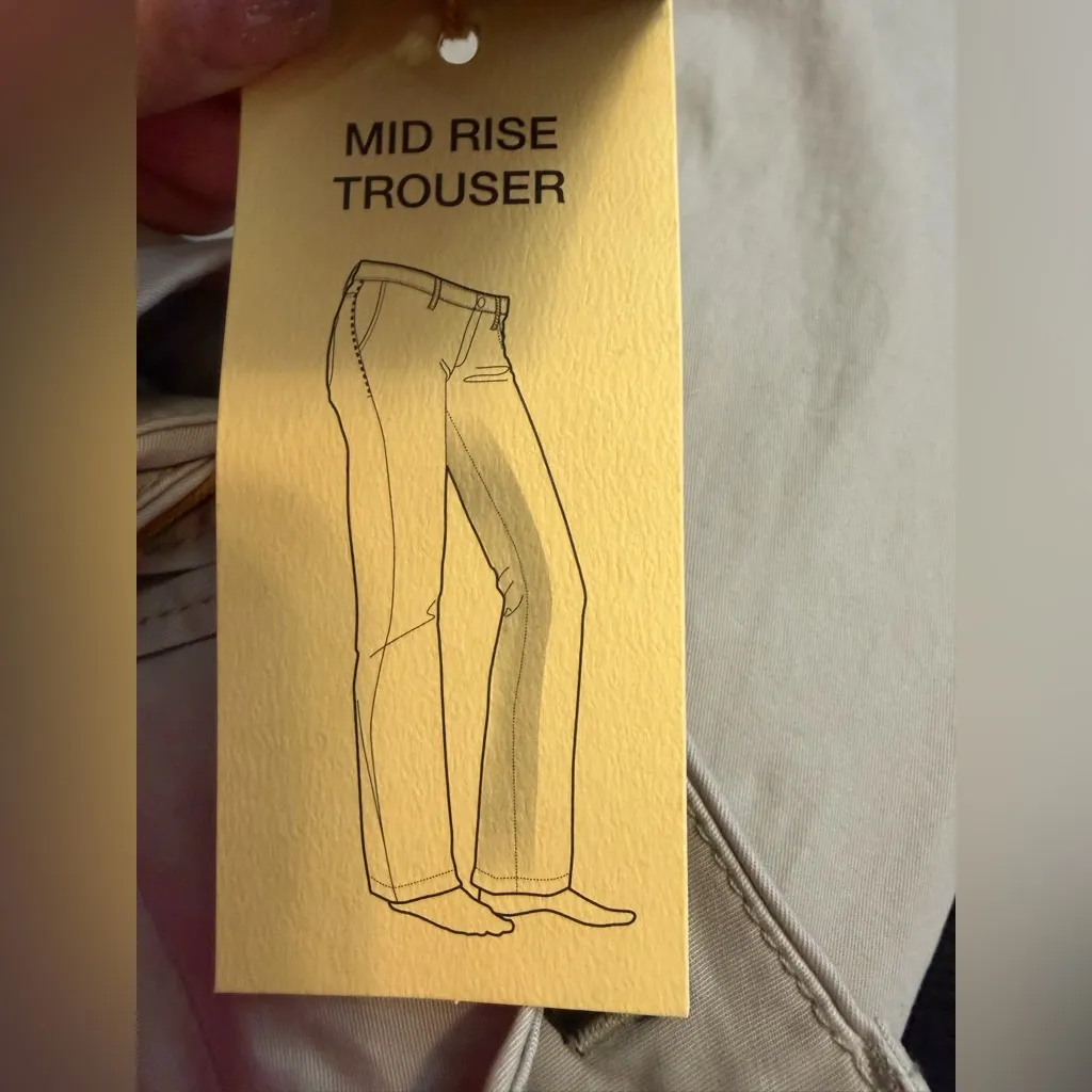 NWT JAG Womens Petry Trousers Khaki /Oyster Shell Size 6 - Image 4