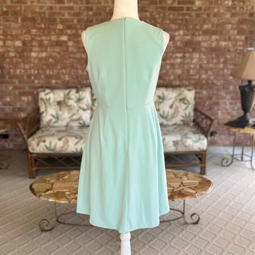 Calvin Klein Dress Mint Green Cascading Ruffle Sleeveless 4 Cocktail Party - Image 9