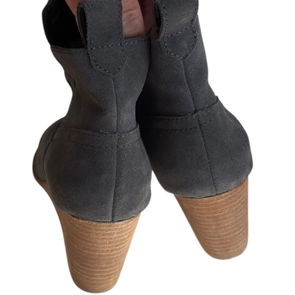 EUC Blondo Leather Irving Wedge Ankle Boots Grey Size 8 1/2 - Image 5