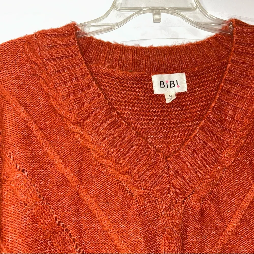 Bibi Women's Orange Rust Sweater Red Size M - Image 2