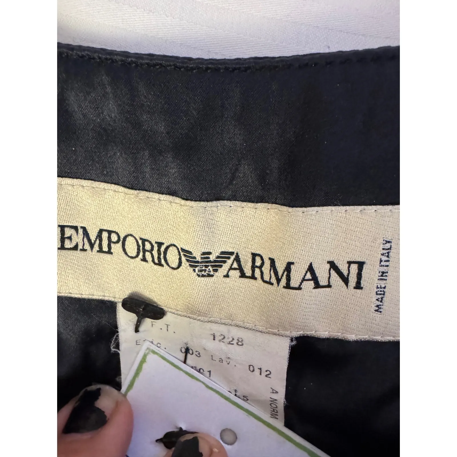 Emporio Armani Black Trousers – Size IT 42 (US 6) - Image 2