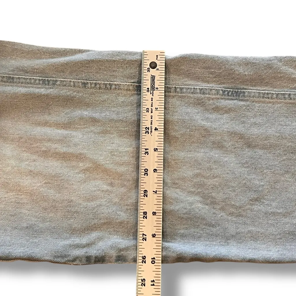 BDG Dipped V Flare Jeans Womens Size 26 Urban Outfitters Light Wash Mid Rise - Image 7