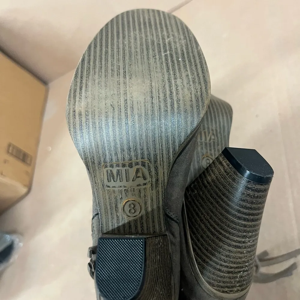 MIA Brown Heeled Boots Size 8 US - Image 4