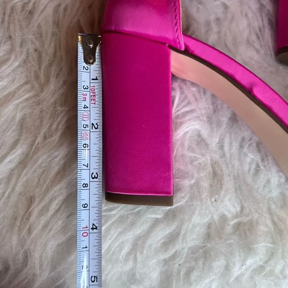 Madden Girl pink satin holidays party shoes size 6 - Image 8