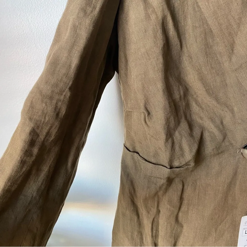 Zara 100% Linen Oversized Blazer - Image 5