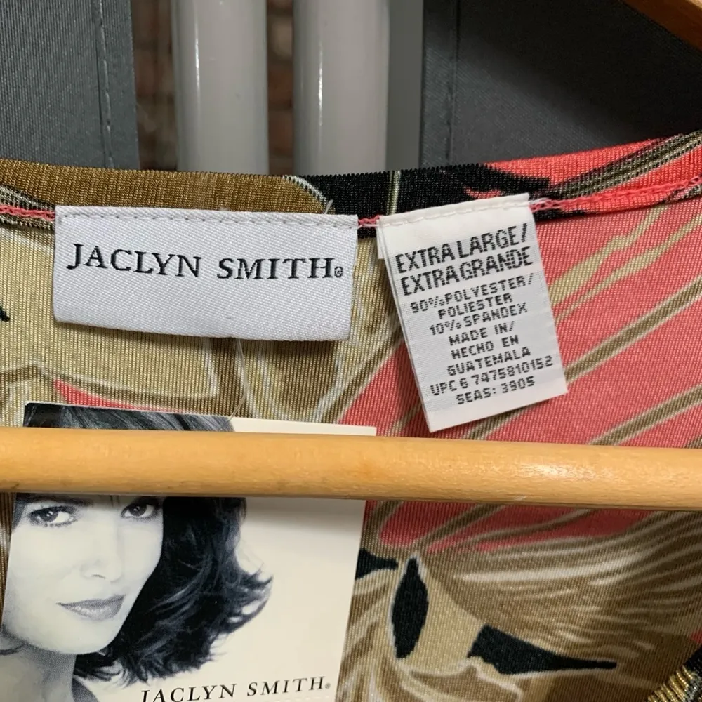 B16-NEW! Vintage VTG Women's Jaclyn Smith Shirt, XL, Coral - Image 3