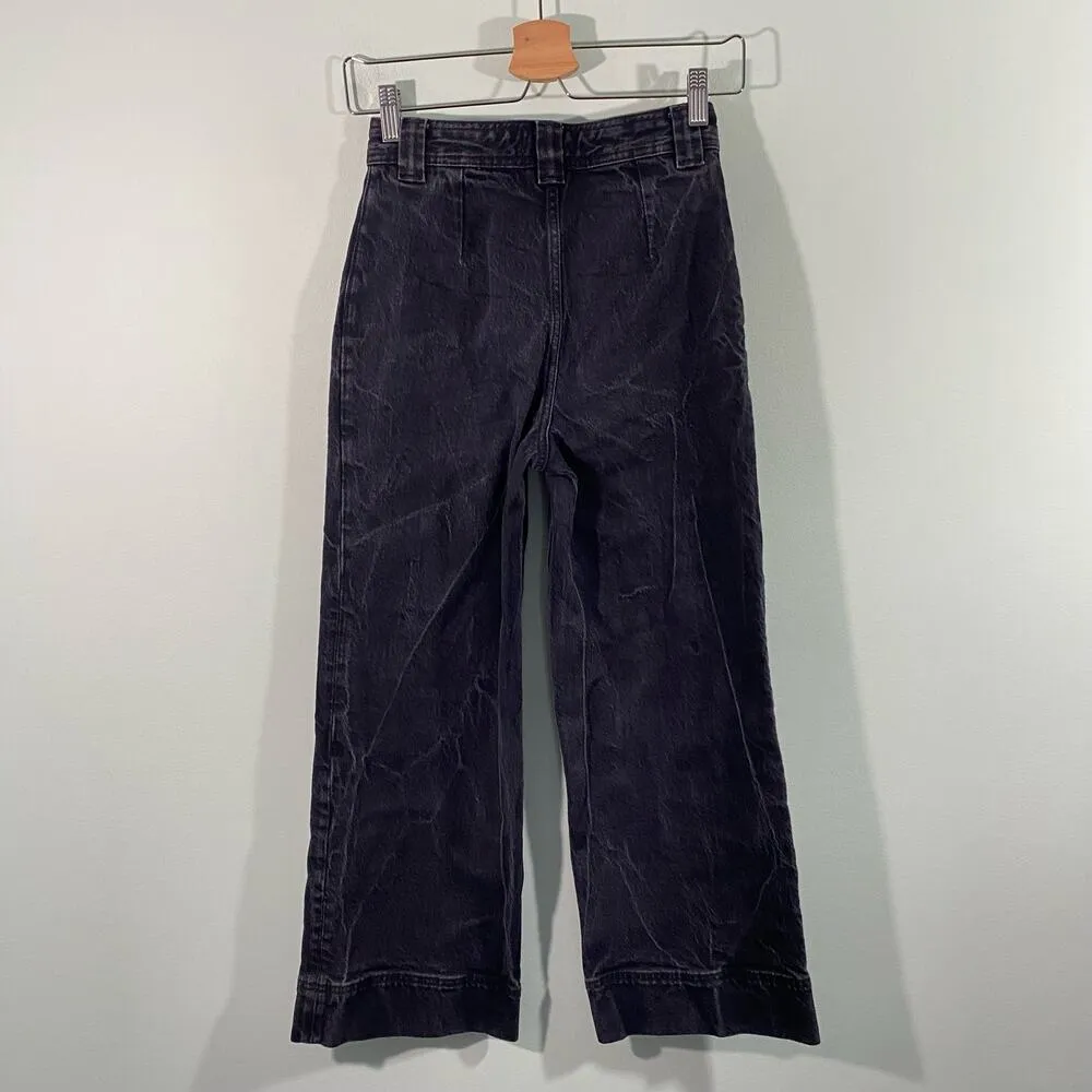 & Other Stories Women's Grey Marble Stone Wash Wide Leg Jeans Size EUR 36 - Image 7