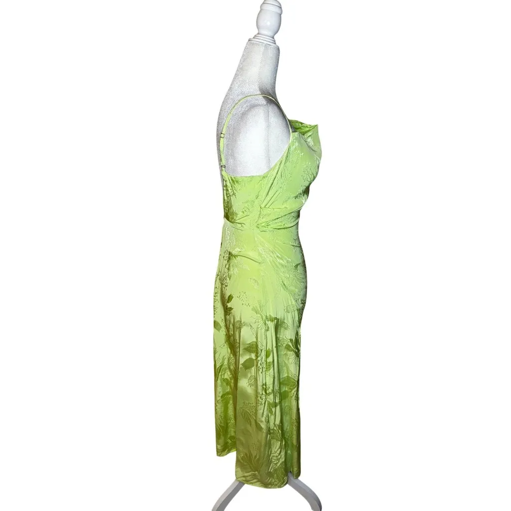 For Love & Lemons Ilana Midi Dress in Green XSmall Womens Rayon Floral Size XS - Image 6