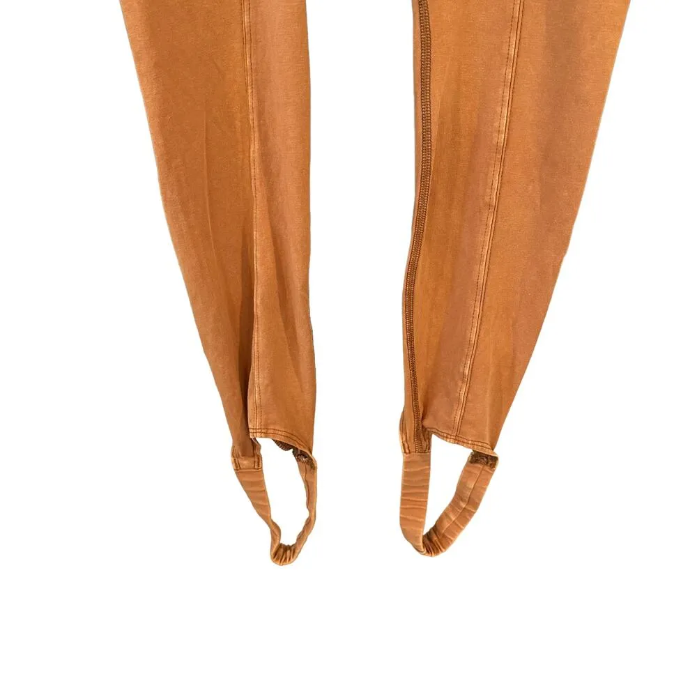 NEW Free People Movement Hot Shot Infinity Stirrup Leggings Toasted Coconut XS Tan - Image 8