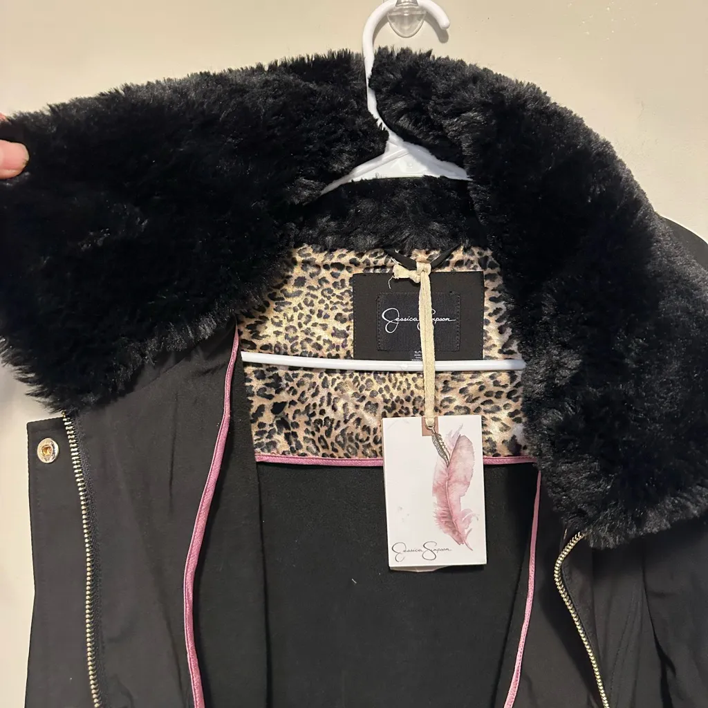 Jessica Simpson Women’s  Fleece Lined Soft Water Resistant Hodded Shell Size XL - Image 16