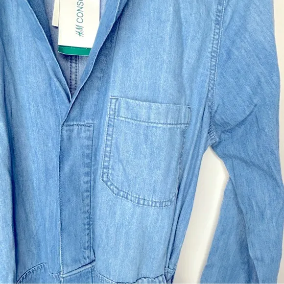 H&M‎ Denim Jumpsuit Size M NWT - Image 8