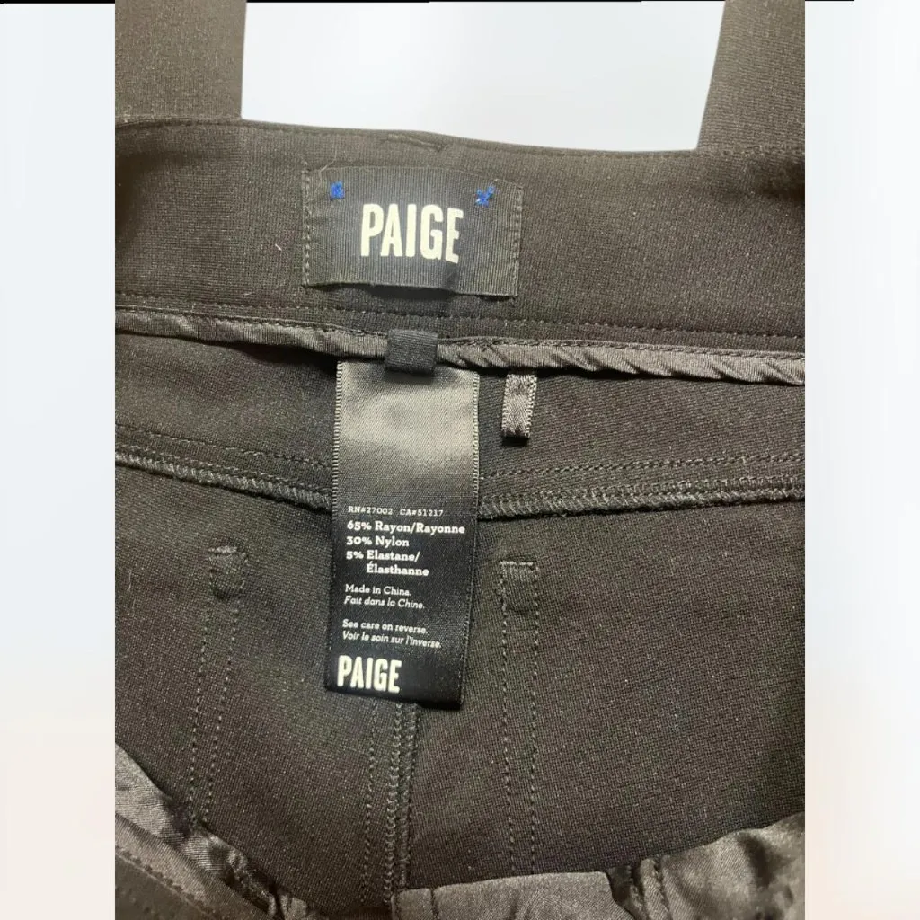 Women's Paige Black Verdugo Ultra Skinny Jeggings Pants Size 25 - Image 3