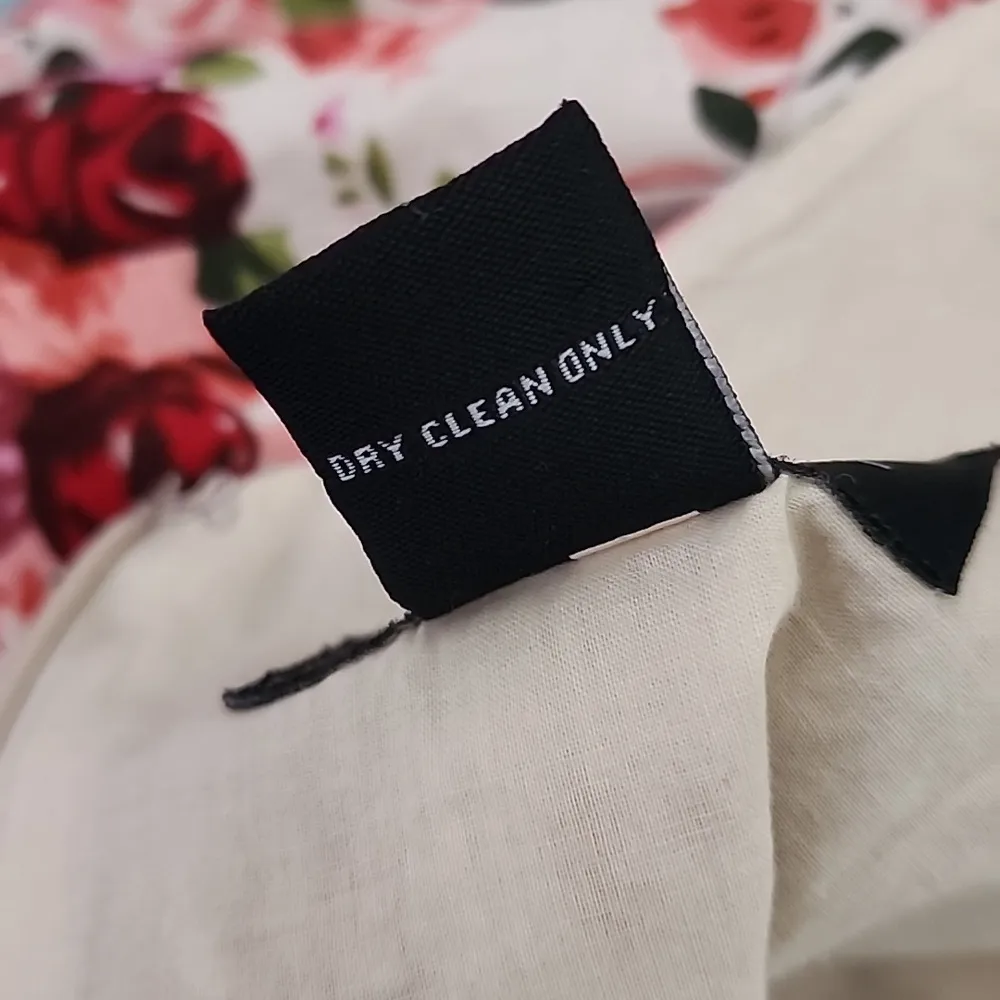 B Moss Dress Collection Cotton Dress Rose Flower Bouquets Red Size 12 - Image 8