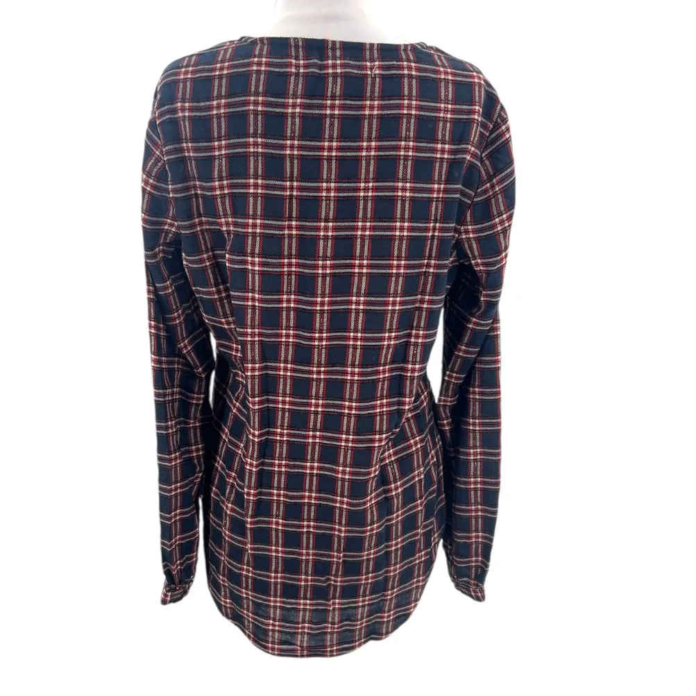 Veronica Beard Peggy Plaid Blouse Sz 6 - Image 8