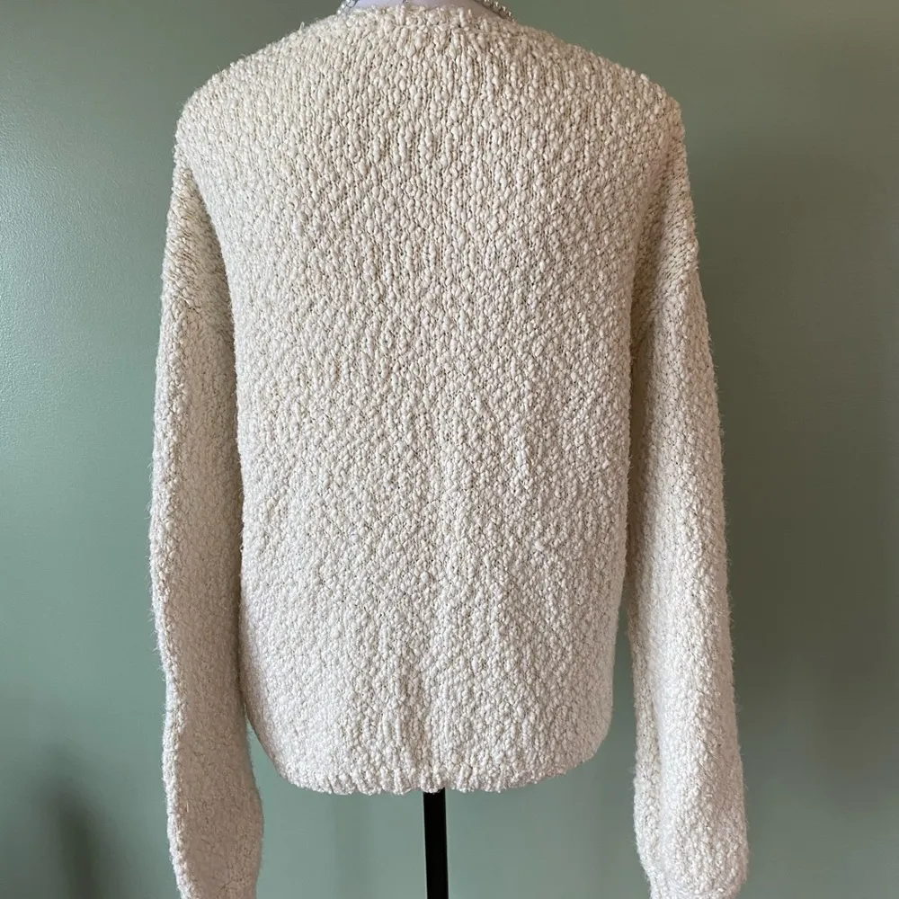 Kaisely Kaisley cream knit sweater size medium EUC - Image 4