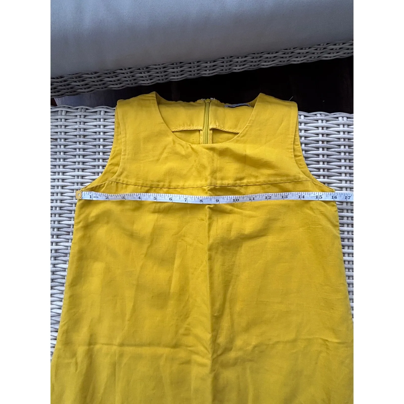 COS Sleeveless A-Line Linen Blend Dress Size 34 staple minimalist flattering - Image 8