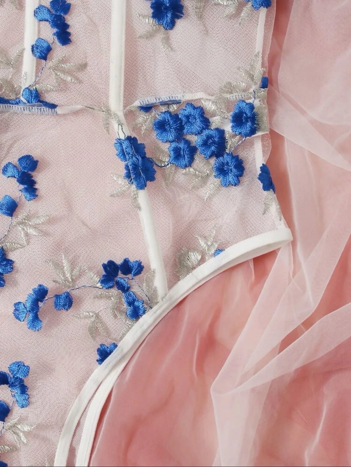 Embroidered Floral Bodysuit - Image 5