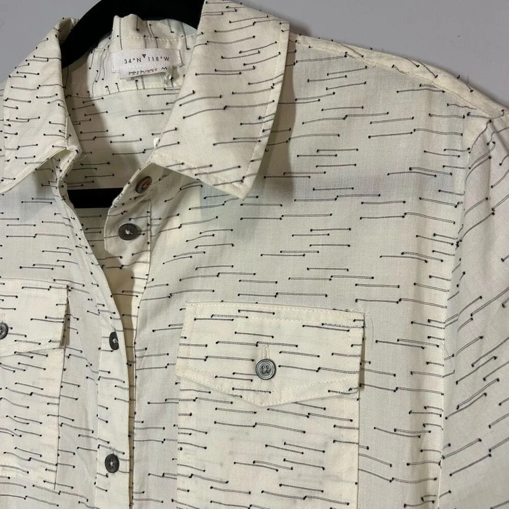 34N 118W Anthropologie Giana Utility Romper cream‎ size M NEW - Image 6