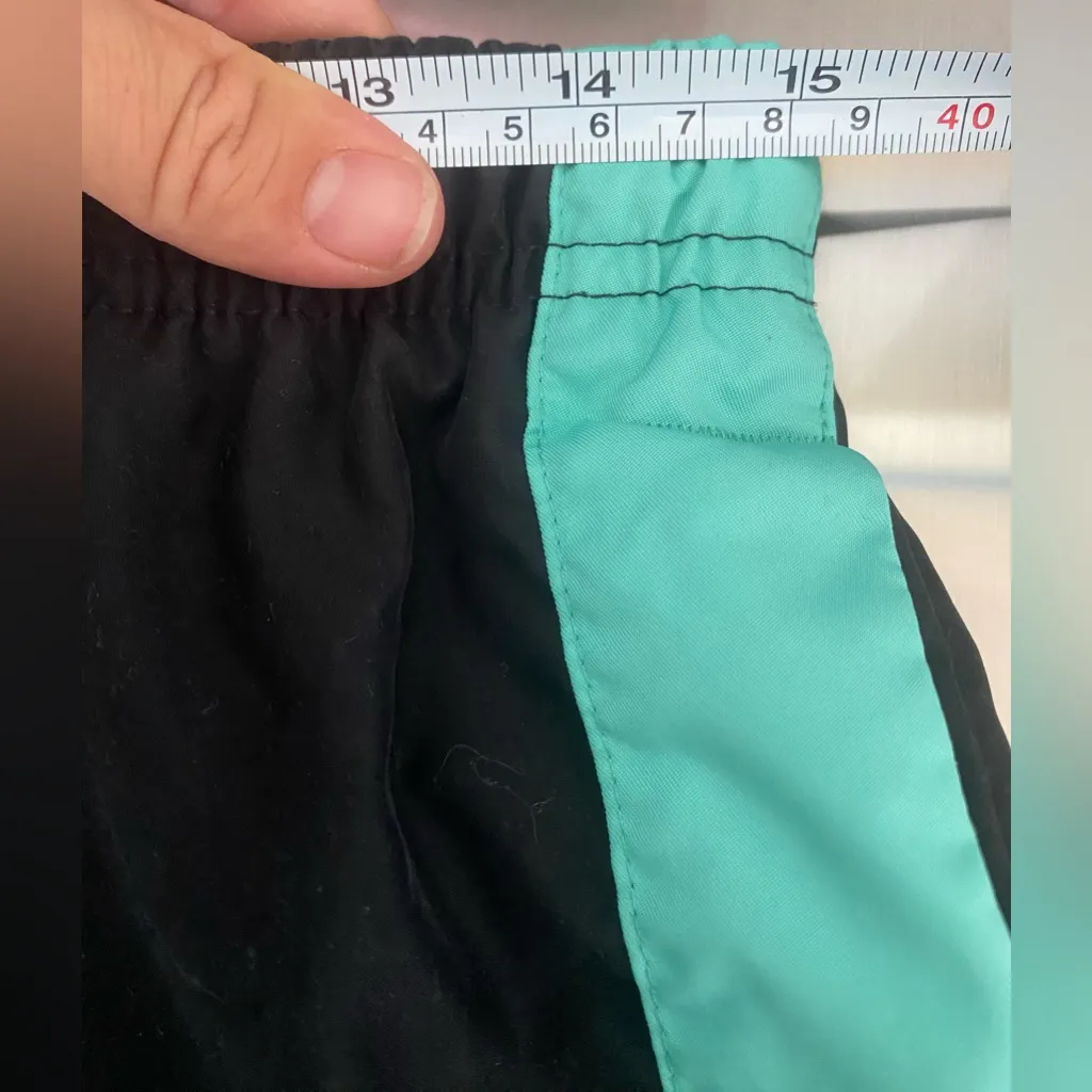 Nike Women Black Aqua Stretch Elastic Waist Athletic Running Shorts Size M(8-10) - Image 7