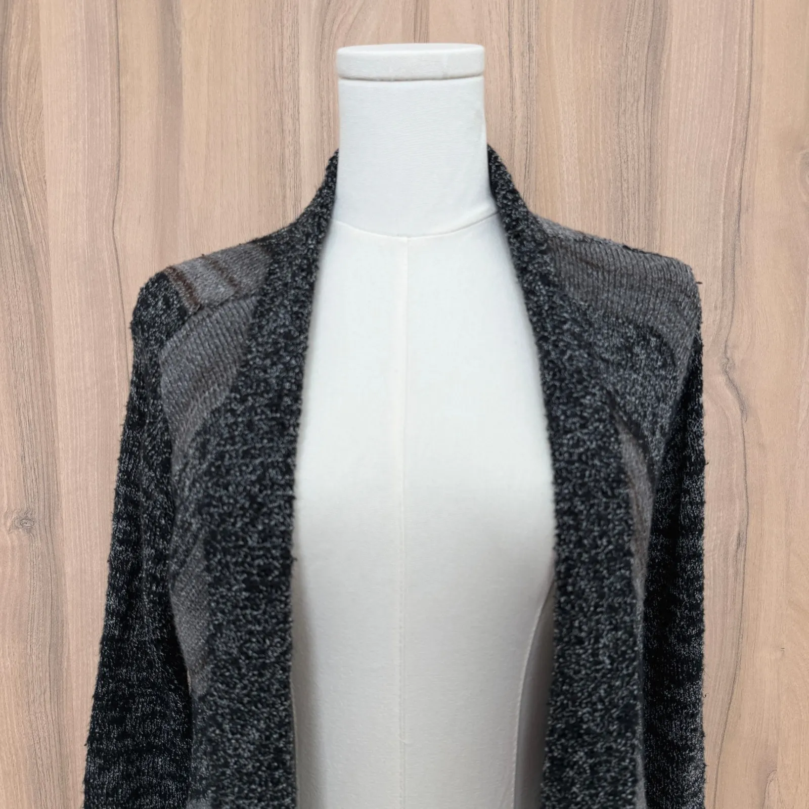 BKE Womens Cardigan Sweater Size M Gray Open Front Soft Knit Boho Cozy Capsule - Image 2