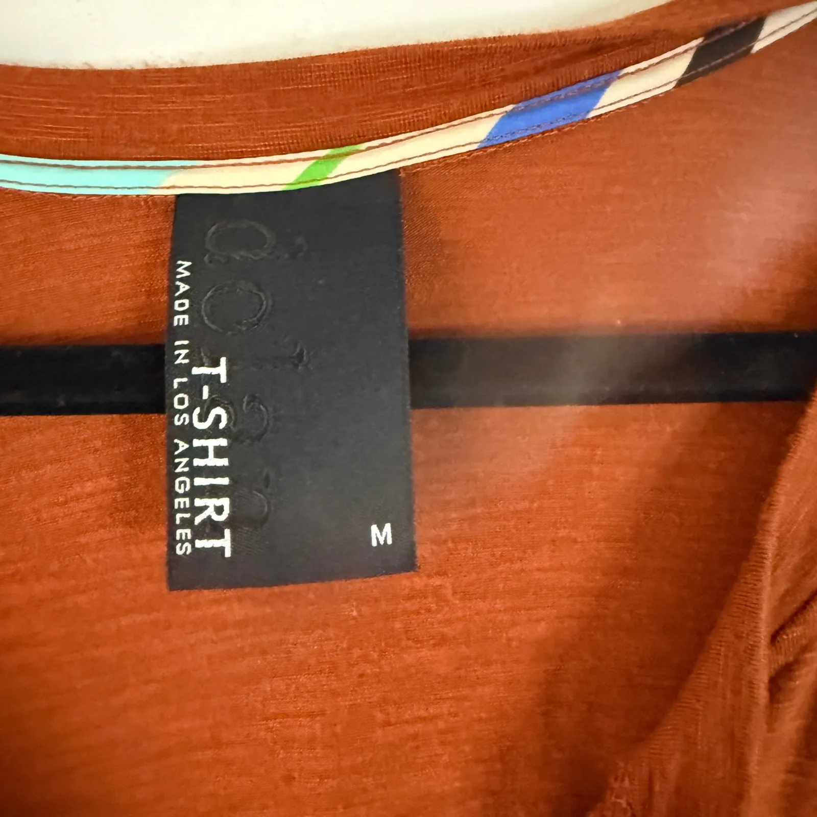 Dolan T Shirt Women‎ M Orange V Neck Dolman Sleeve Casual Basic Top Boho Western Size M - Image 4