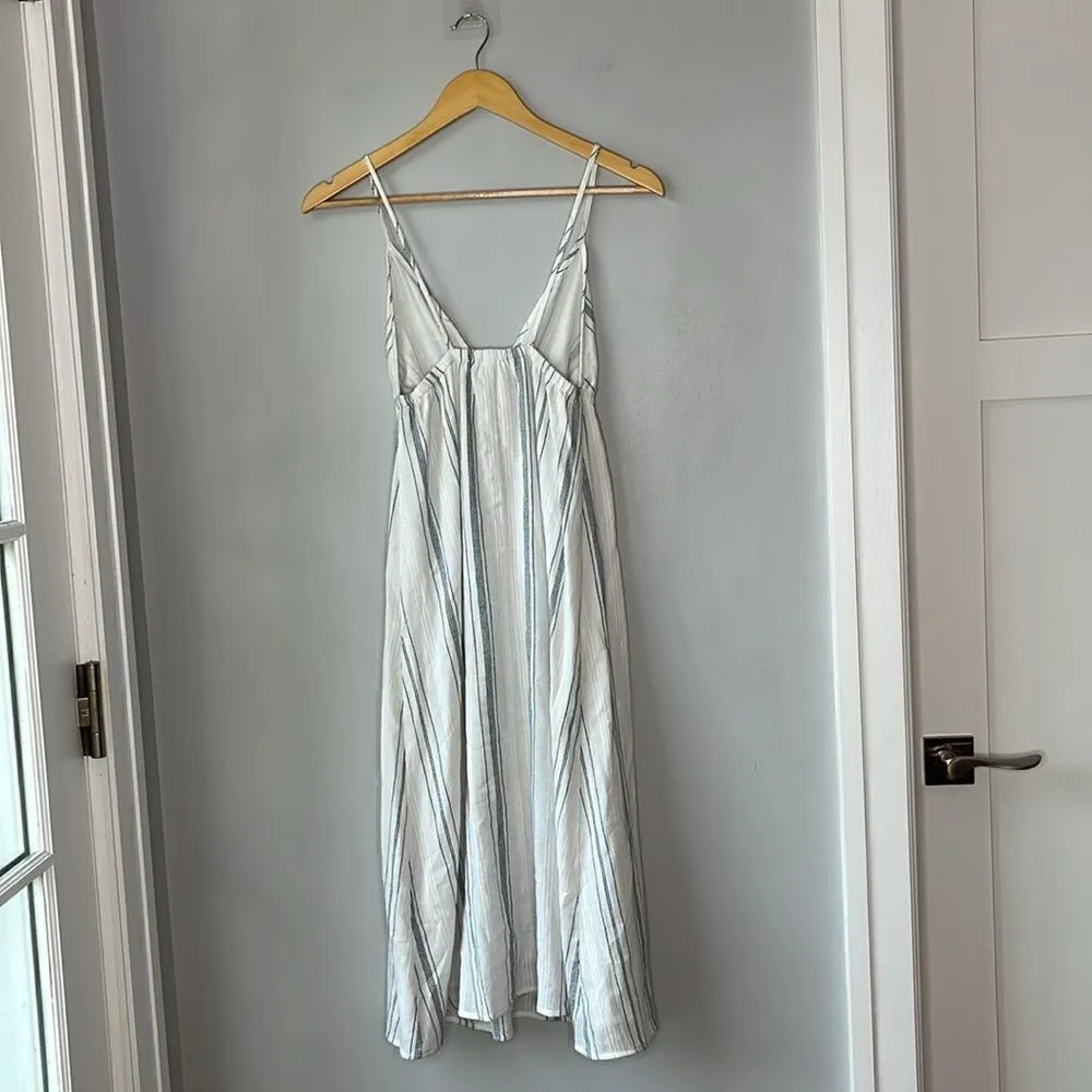 Clayton  Revolve White Blue Stripe Coastal Harmony Dress - Image 4