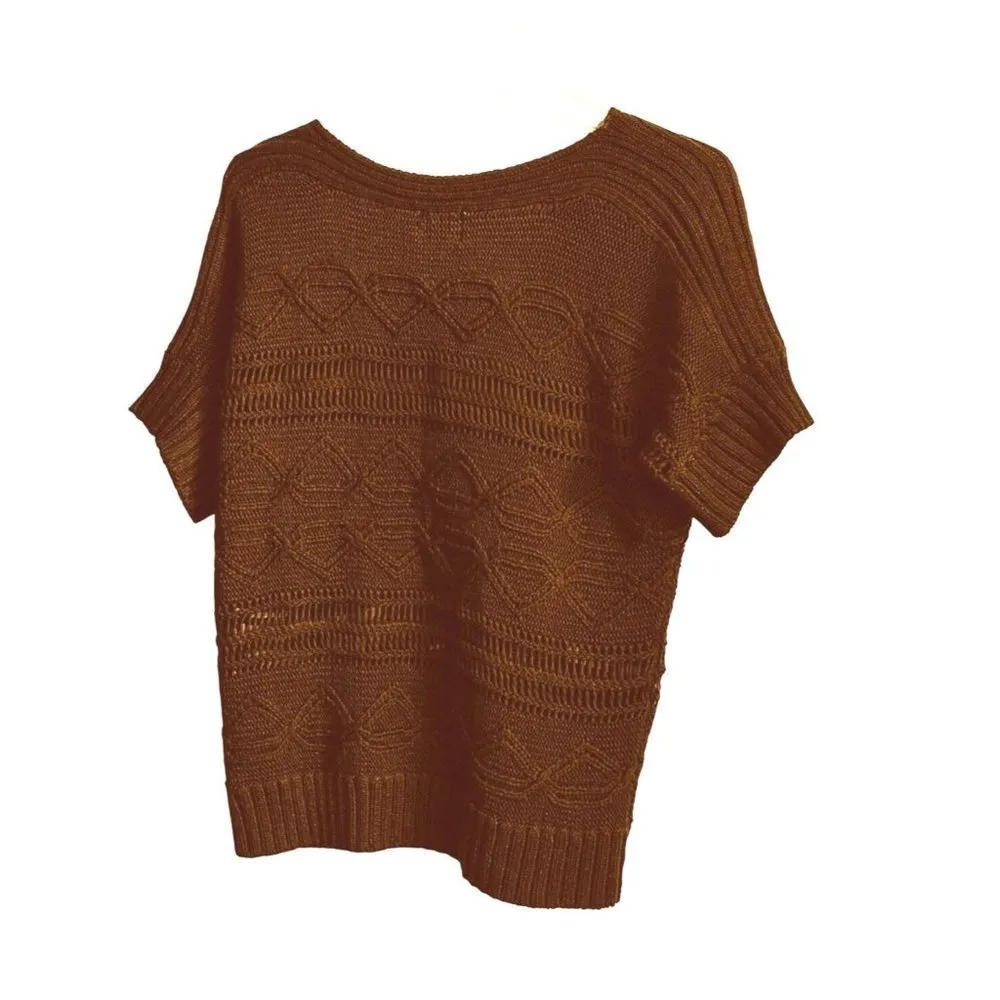 Ruby Rd Women's Deep Brown Sweaters Sz Large Sku 2313 - Image 6