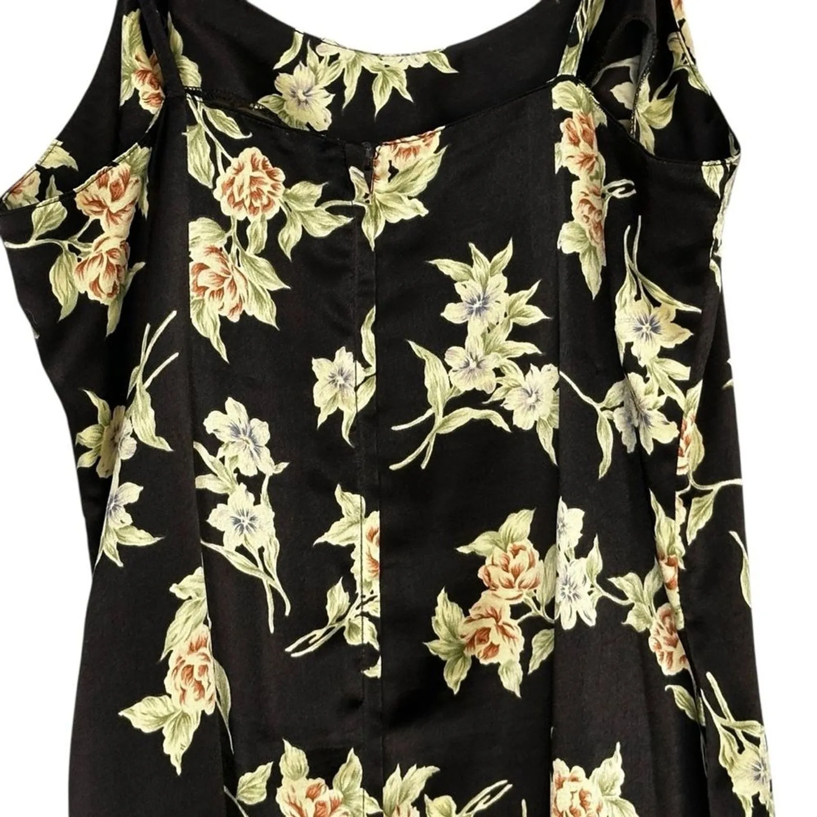 American‎ Eagle Outfitters Vintage Black Maxi summer floral dress sz 12 - Image 7