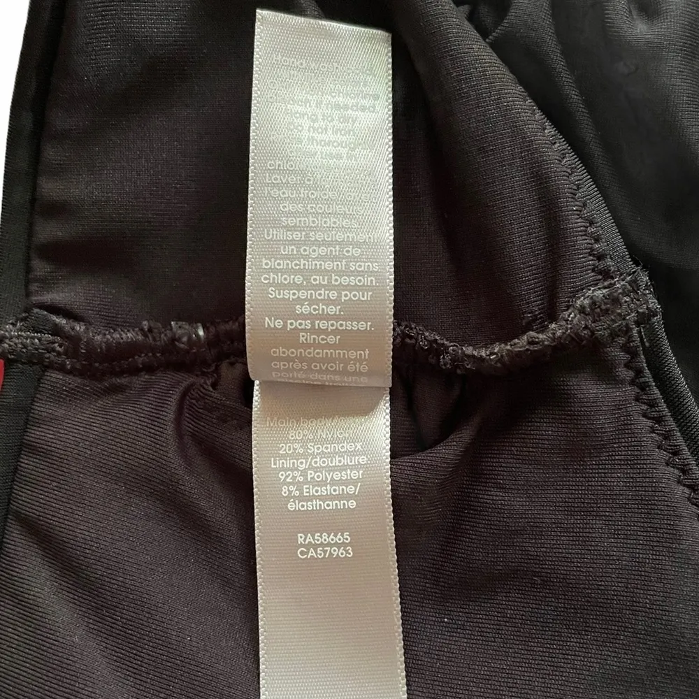 Easy Retro Bikini Swim Top Tie Shoulder Black Size Medium - Image 10