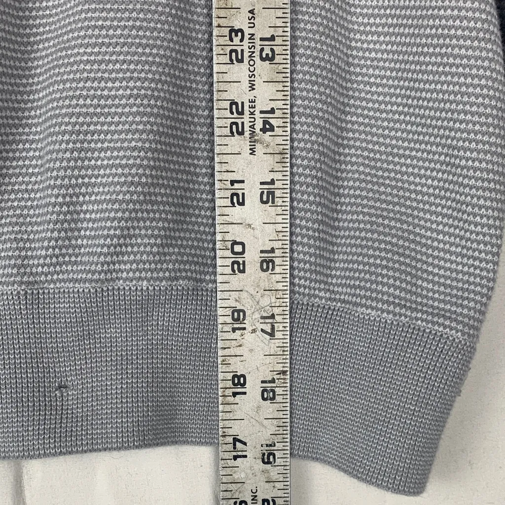 Varley x Barry's size xs gray knit pull over 1/4 zip Sweater - Image 8