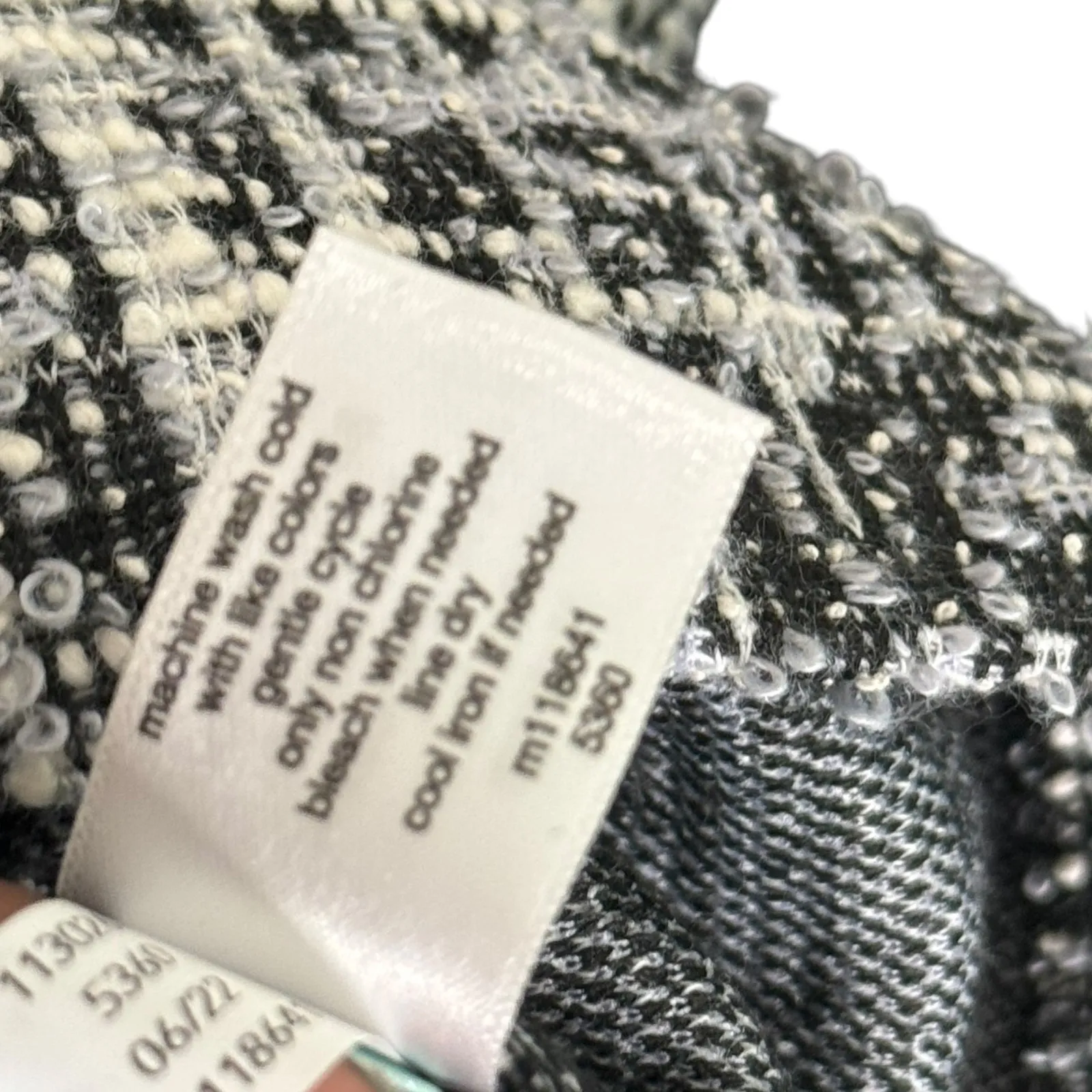 Lane Bryant Plus Size 24 Tweed Short Skirt Office Siren Woven Monochrome‎ NEW - Image 8
