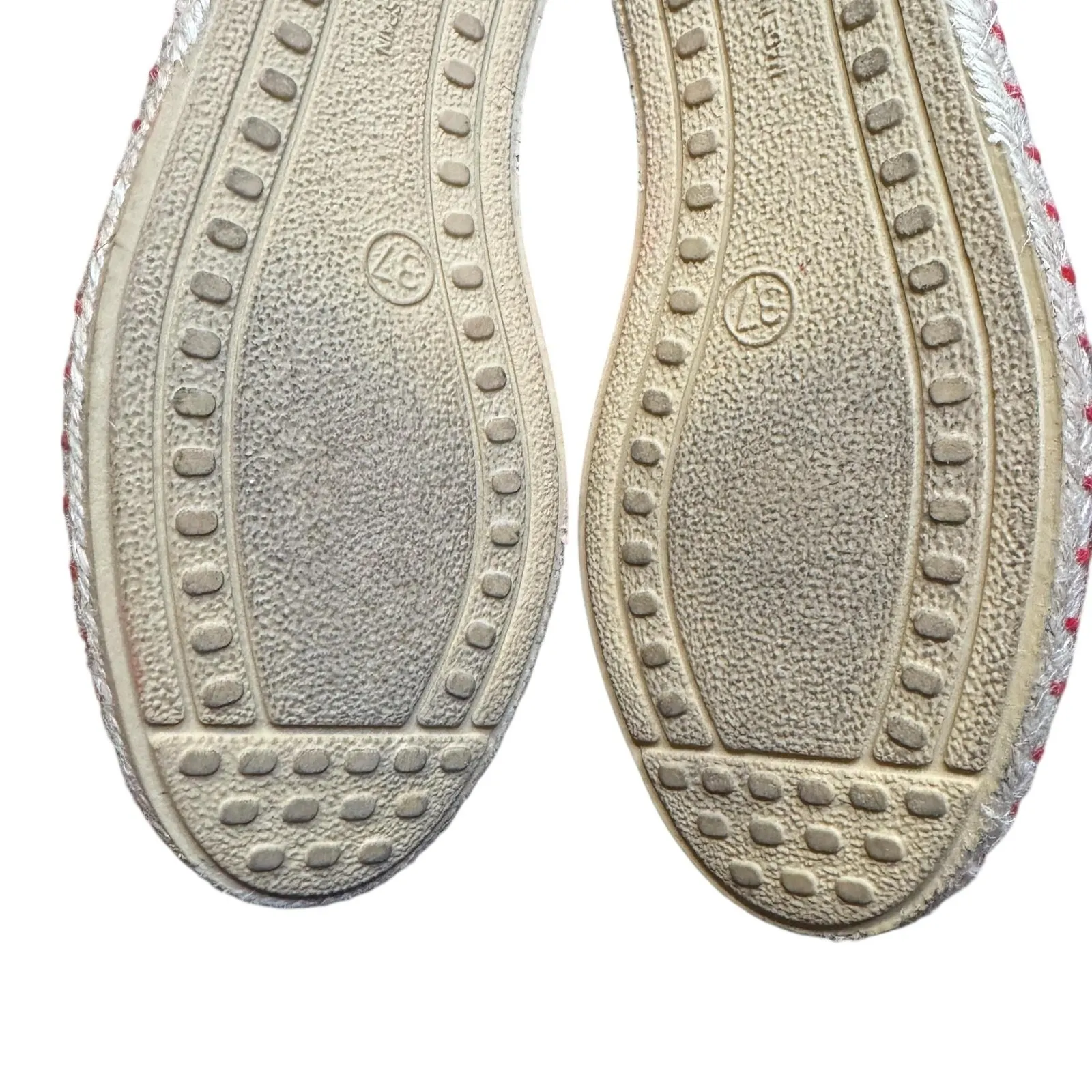 Verbenas Shoes Womens Size 6.5 Red Suede Espadrille Slip On Flats Made In Spain - Image 12