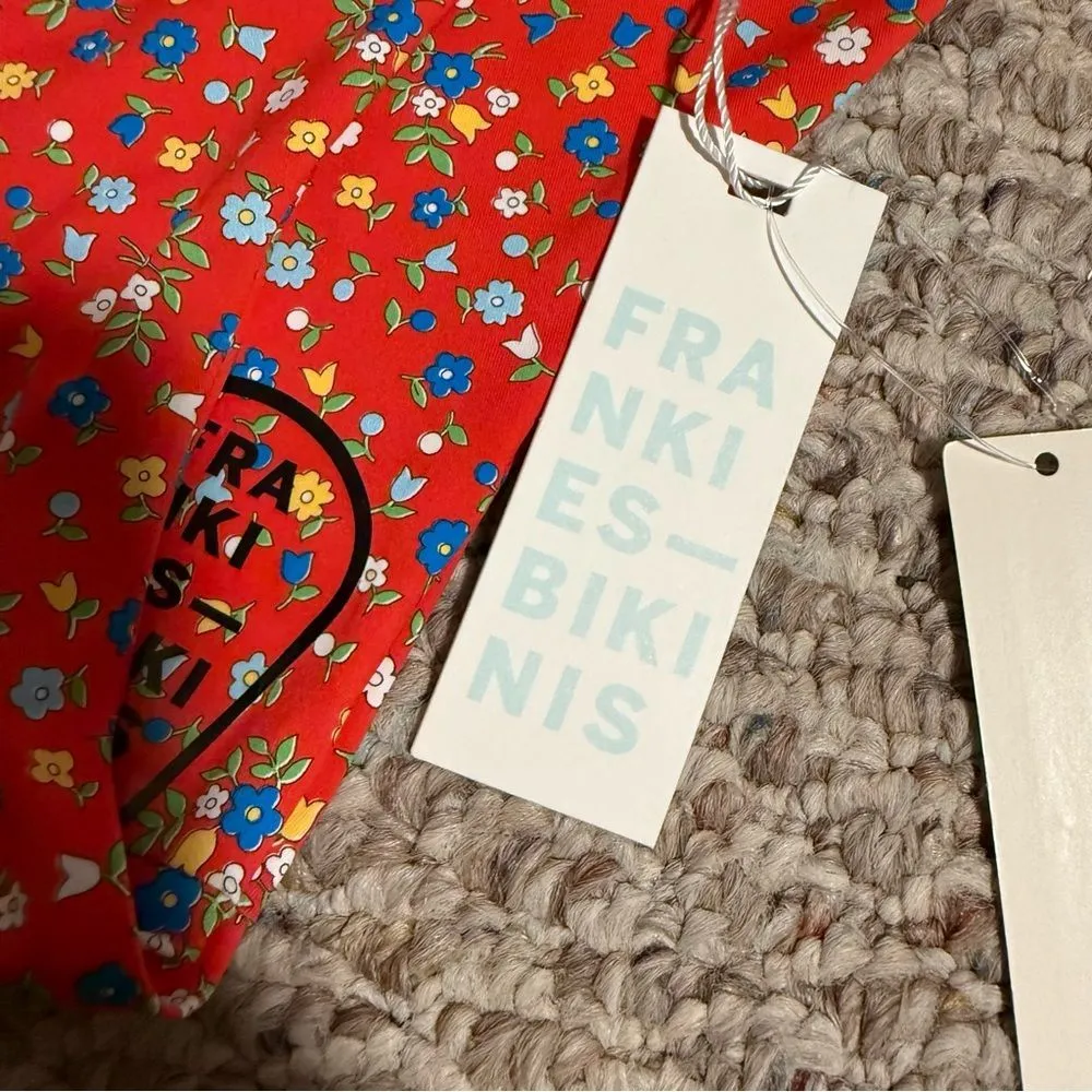 NWT Frankie’s Bikinis Kealy Tie Side Cheeky Bikini Bottom Seaside Farm- Size XL - Image 10