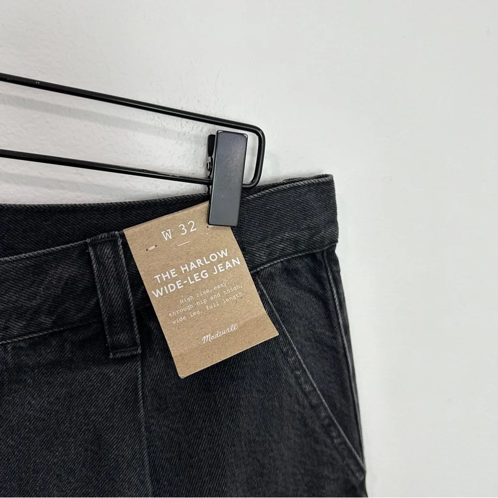 Madewell The Harlow Wide-Leg Jean Airy Denim Edition Hollenbeck Wash Size 32 - Image 7