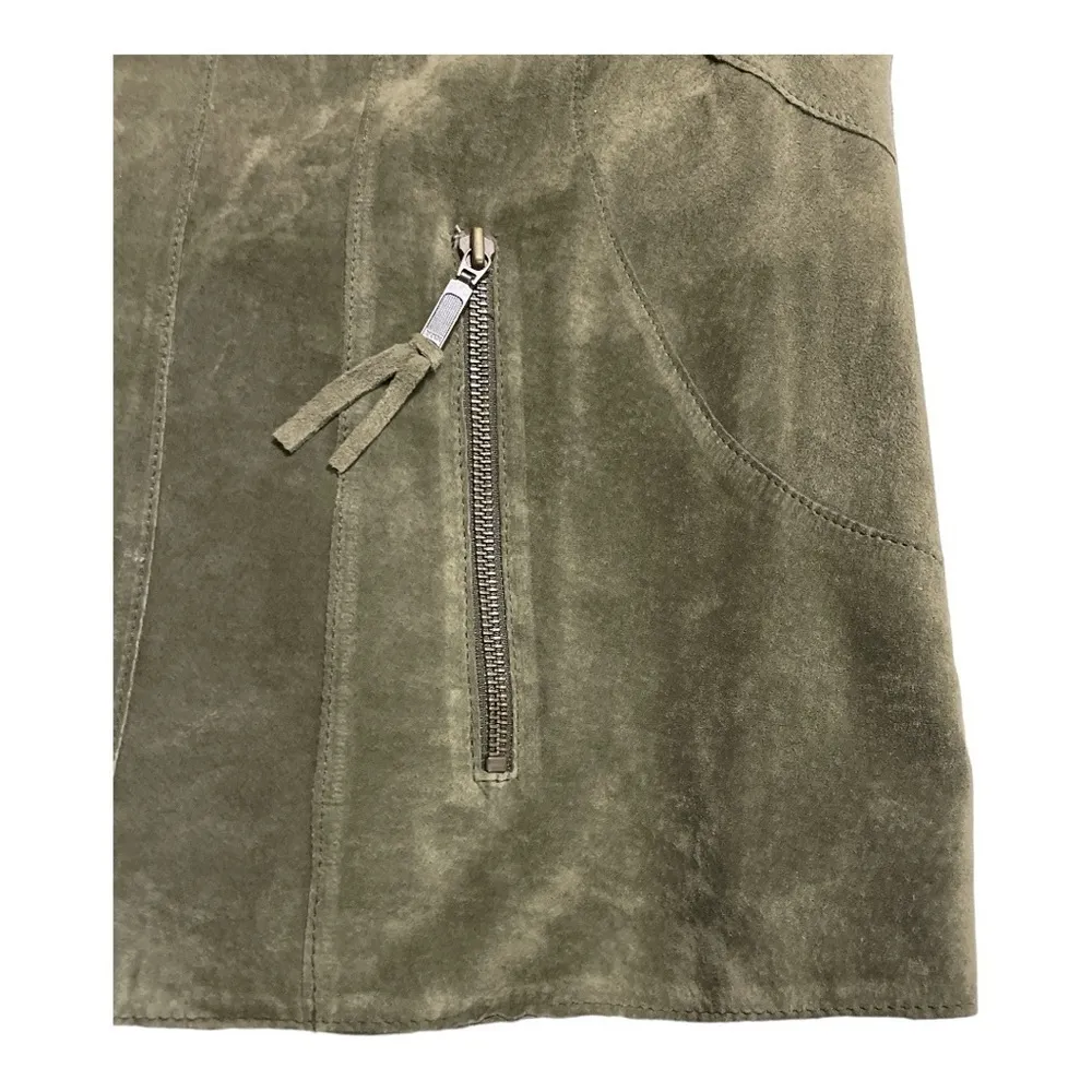 Alfani Genuine Leather Dark Olive Suede Jacket Size 2X
Fitted Dressy - Image 10