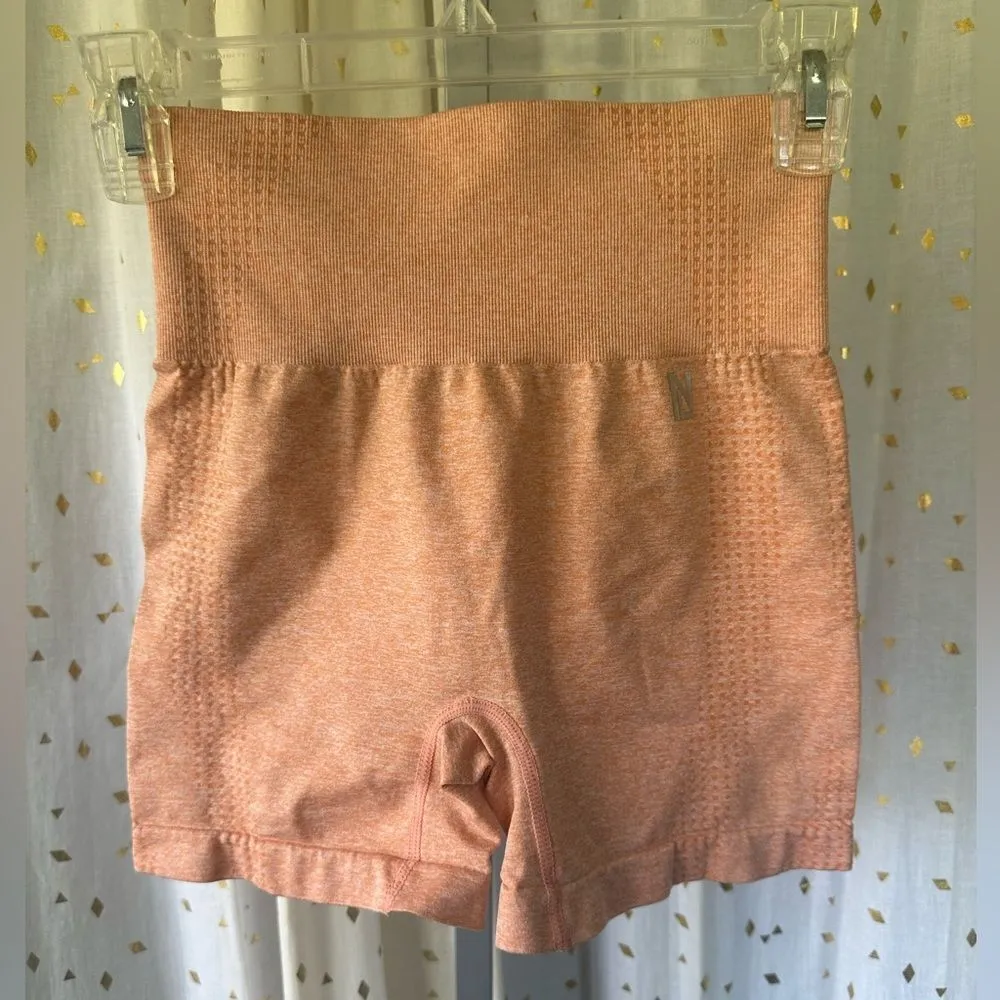 New Look Women's Peach Sports Bra Bike Shorts Activewear Workout Set Small - Image 8