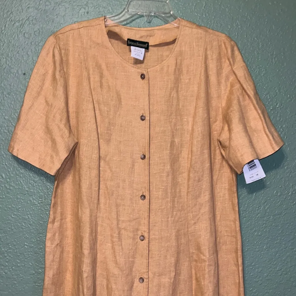 Linen dress New with tags Vintage linen dress Harvé benard by Benard Holtzman - Image 5