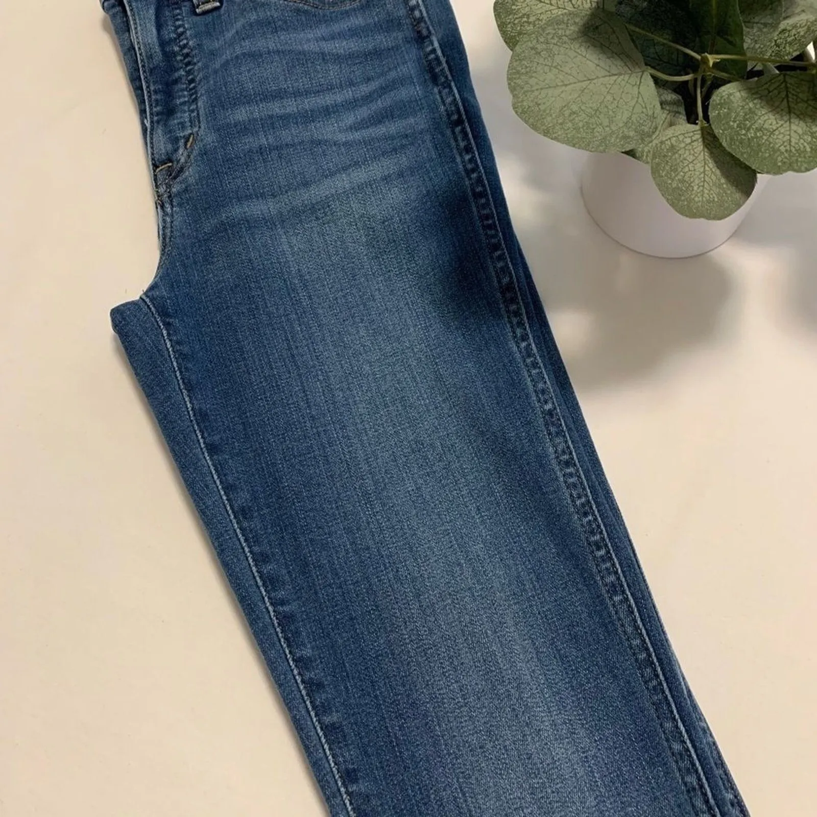 Madewell Jeans Roadtripper Authentic Skinny‎ Denim High Rise Faulkner Wash 25" # - Image 10