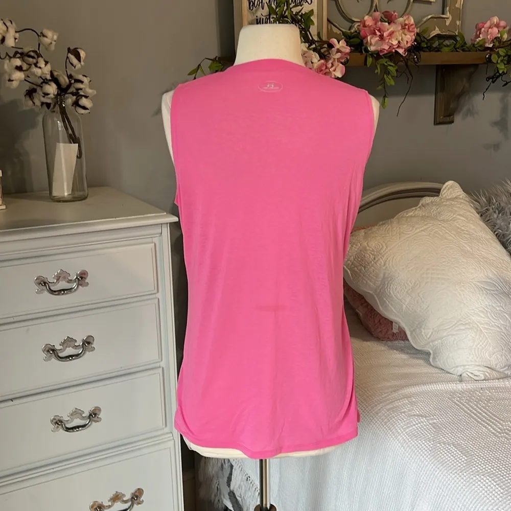 Under Armour Tank Womens Small Pink Top Athletic Running - Image 6