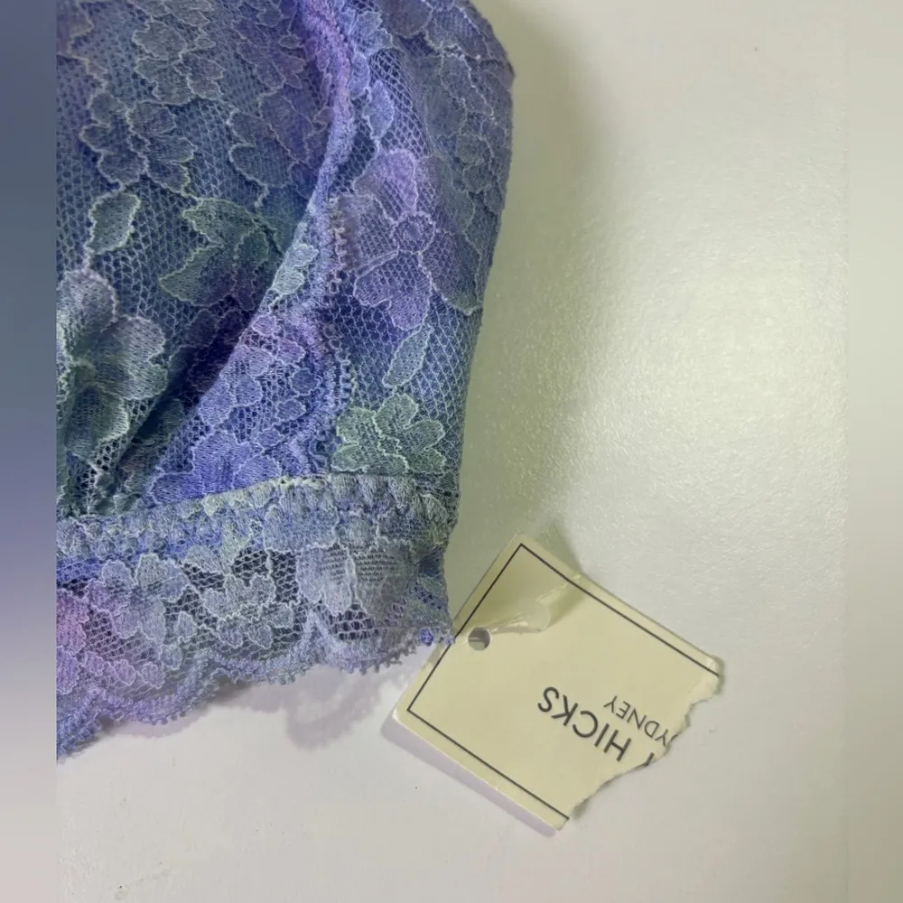 NWT Gilly Hicks Hollister Lavender & Mint Longline Halter  Bralette L - Image 3