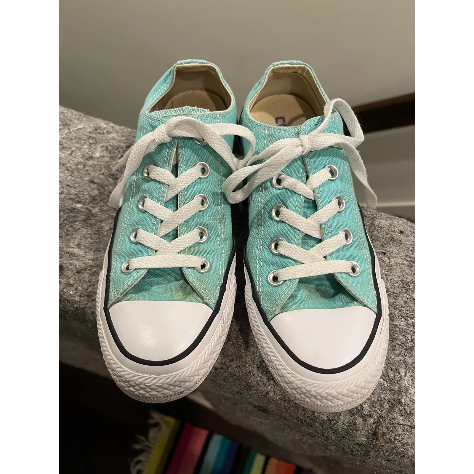 Converse All Star Women’s size 6 teal turquoise - Image 2