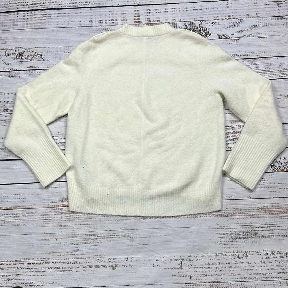 3.1 Phillip lim crewneck sweater pearls size medium wool blend - Image 4