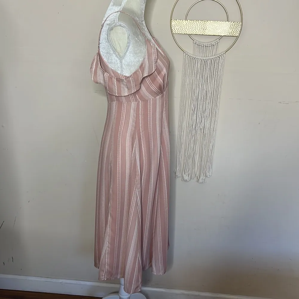 Lulus • striped spaghetti strap dress with ruffle detail - Image 11