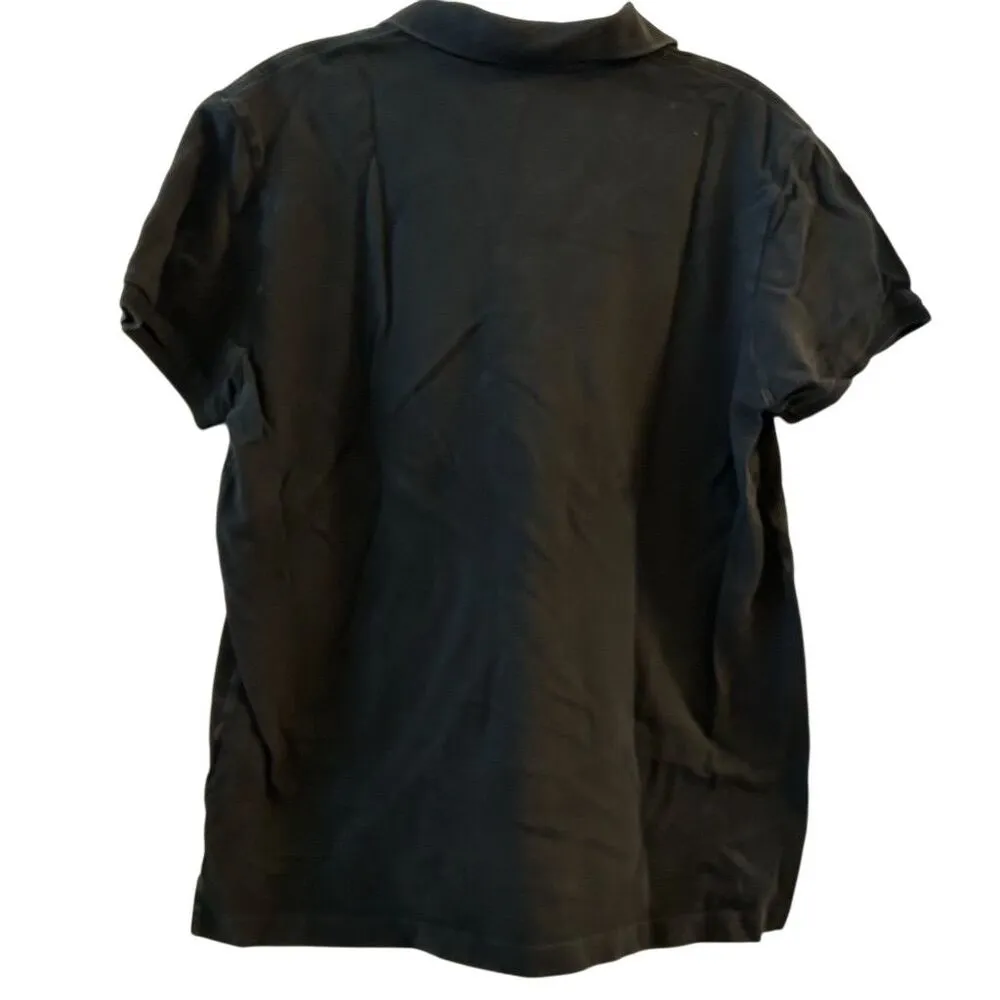 Ralph Lauren Women’s  Classic Fit Polo Shirt Black Size L Short Sleeve - Image 2