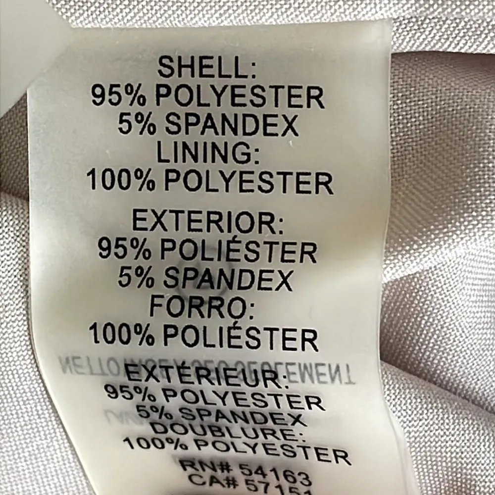 Calvin Klein Womens Beige Flat Front Drawstring Wide Leg Pants - Image 7