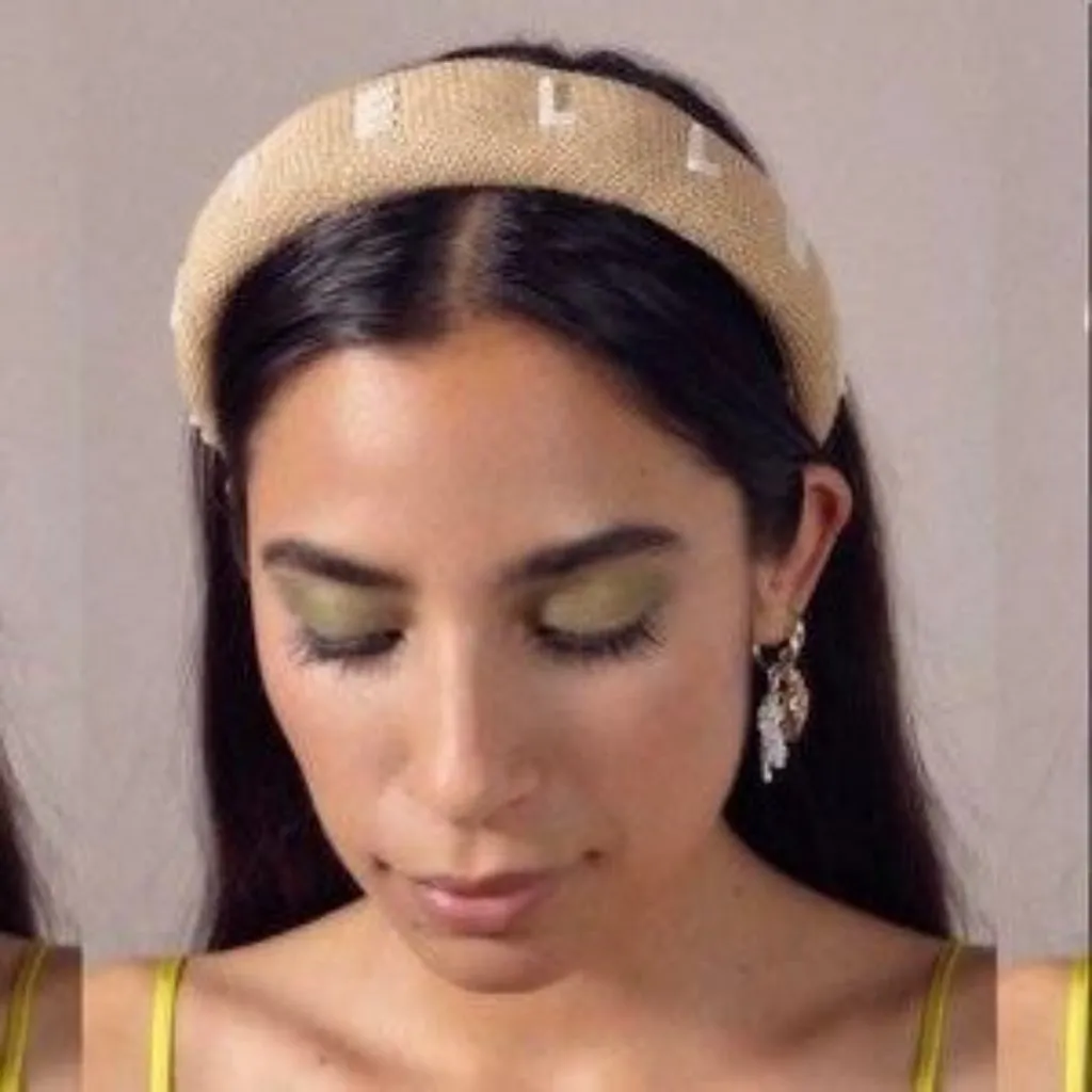 NWT Man Repeller‎ June Padded Headband Tan - Image 3