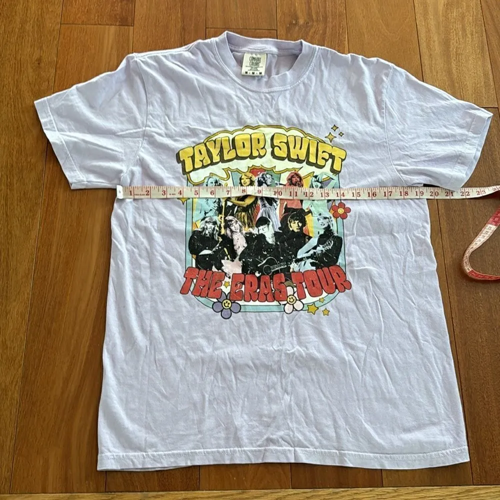 Taylor Swift The Eras Tour T Shirt lavender Size M - Image 5