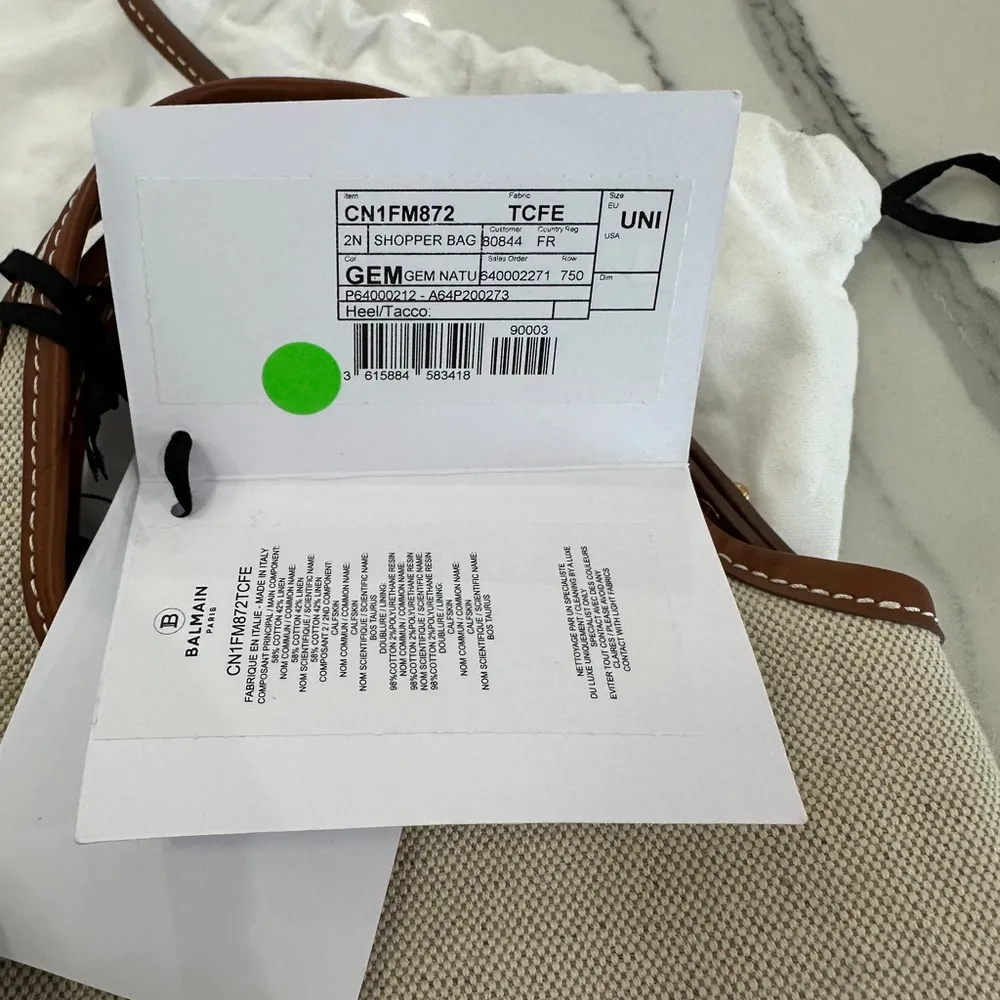 Balmain B-Army Grocery Shopper Bag - Image 6